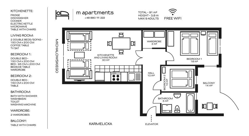 M Apartments Krakov Exteriér fotografie