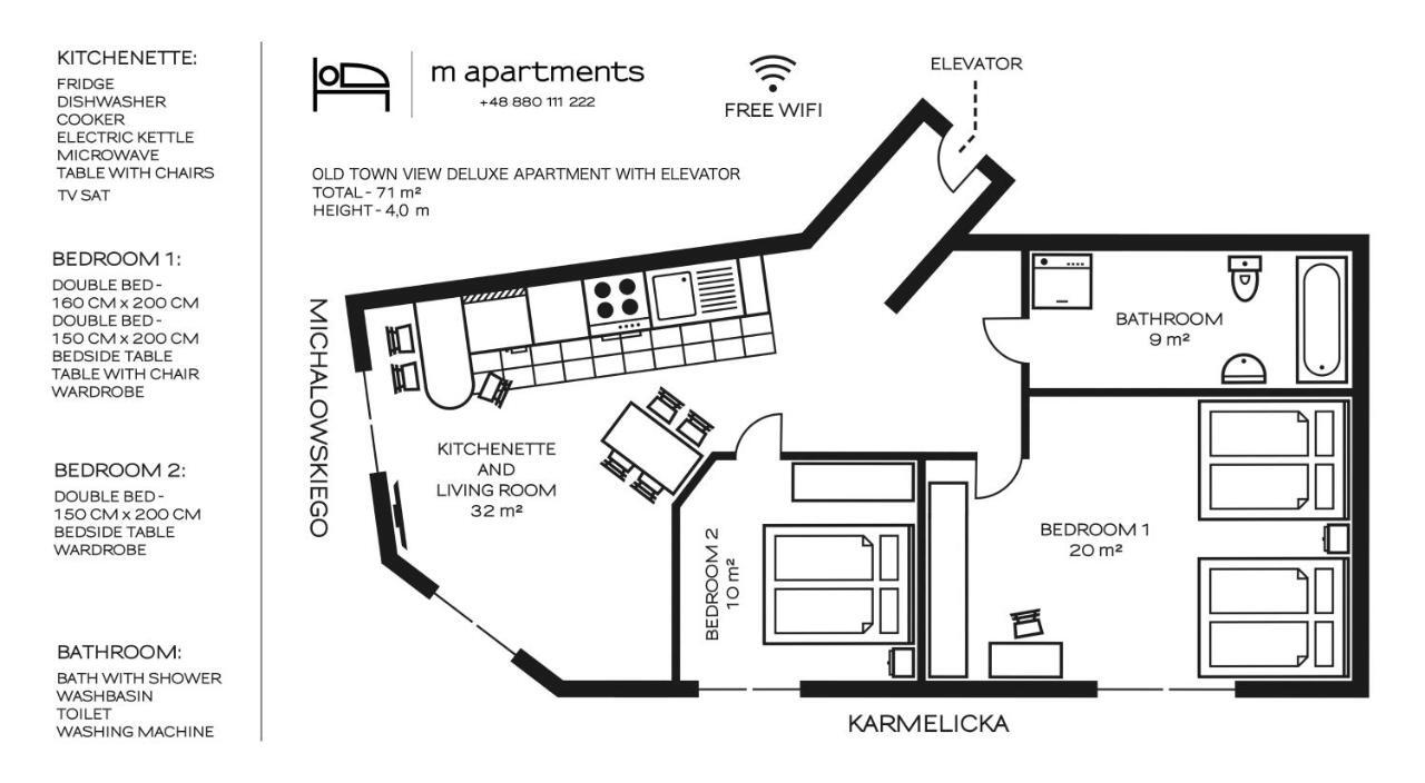M Apartments Krakov Exteriér fotografie